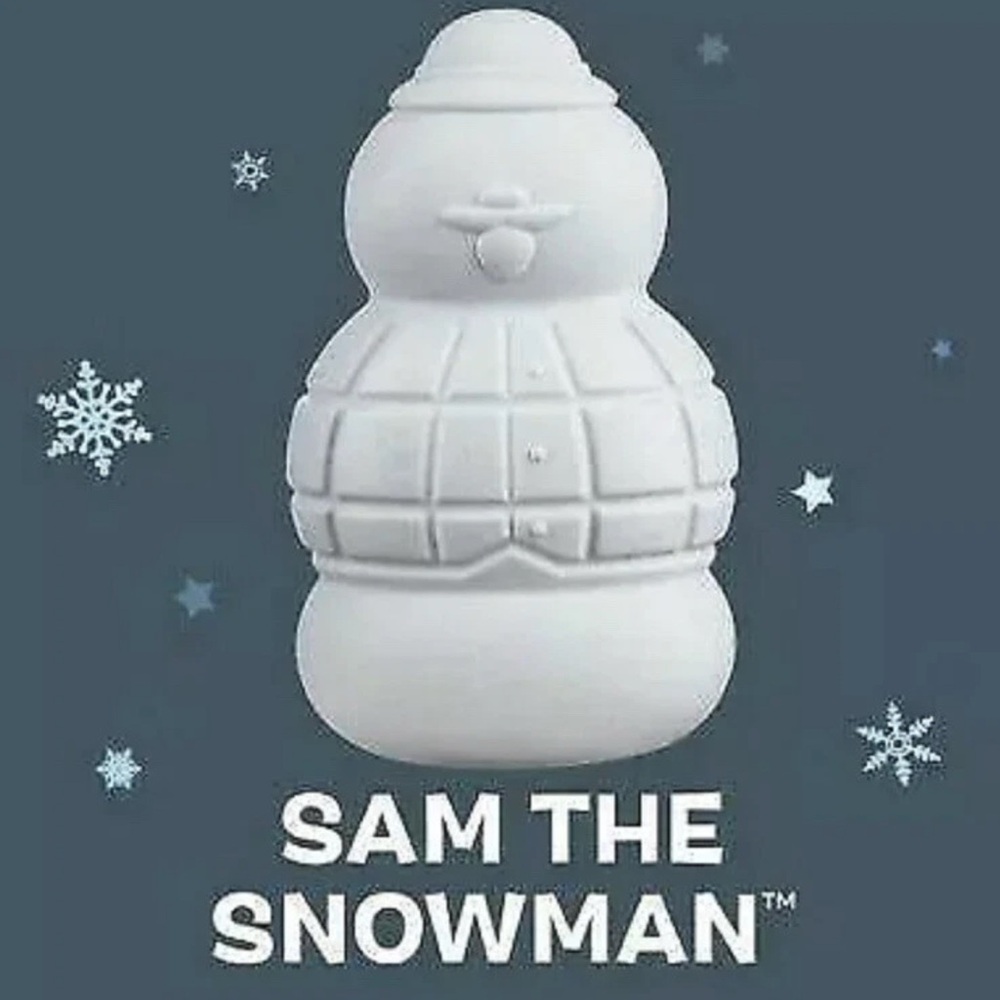 Sam the Snowman BarkBox Super Chewer Dog Toy Size